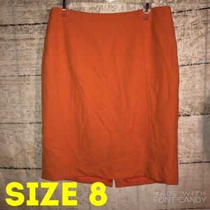 Orange Skirt By Halogen